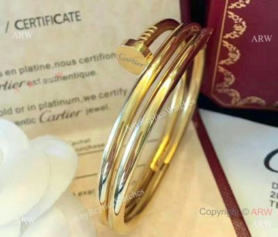 AAA Quality Cartier Juste Un Clou Nail Bracelet / Gold Double Bracelet